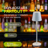 Lampe de Table LED Sans Fil - Éclairage Moderne et Pratique Lot de 2
