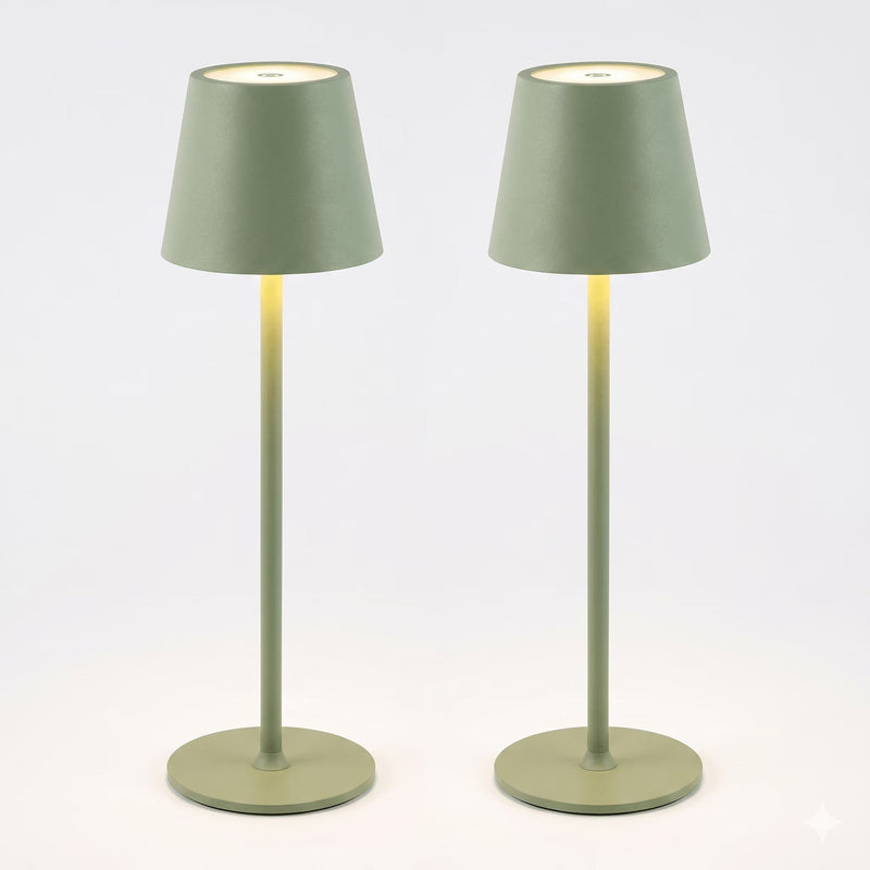 Lampe de Table LED Sans Fil - Éclairage Moderne et Pratique Lot de 2