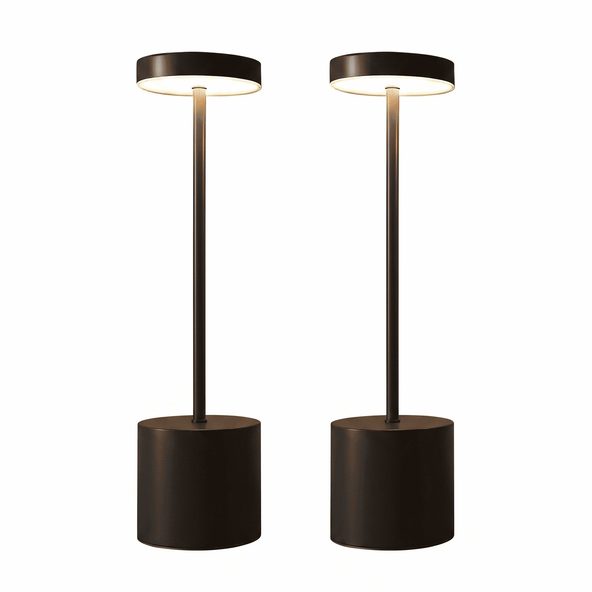 Lampe Plate LED Sans Fil – Lot de 2 - Noxen